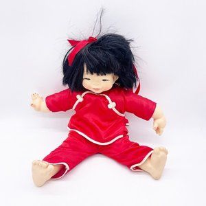 Mieler Asian Doll Mikkel B Jacobsen Hard Plastic Cloth Body smile face 13”